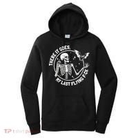 There It Goes My Last Flying Fuck Halloween Women's Hoodie thumb 0