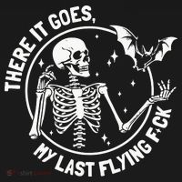 There It Goes My Last Flying Fuck Halloween Women's Hoodie thumb 2