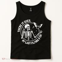 There It Goes My Last Flying Fuck Halloween Tank Top thumb 2