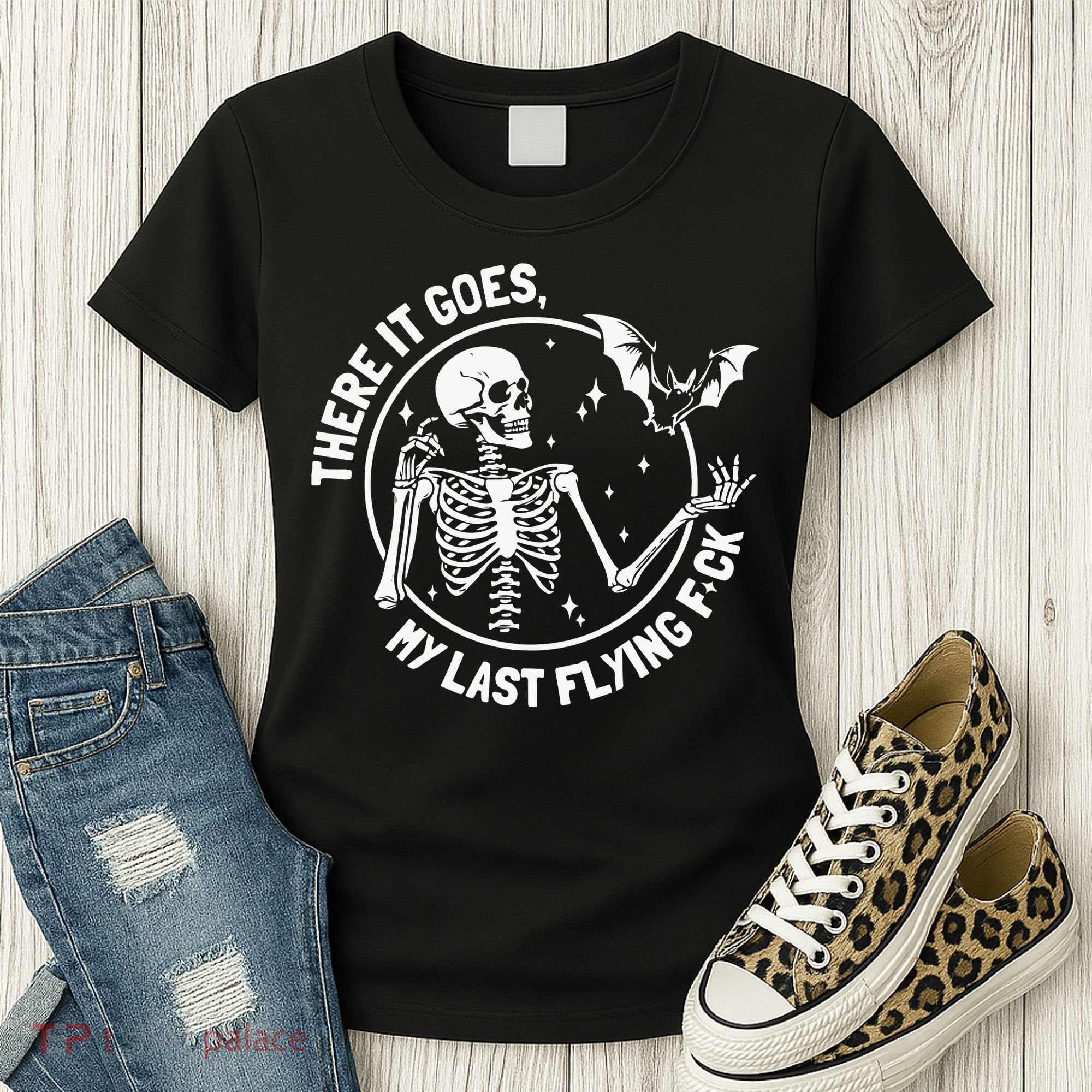 There It Goes My Last Flying Fuck Halloween Women's T-Shirt