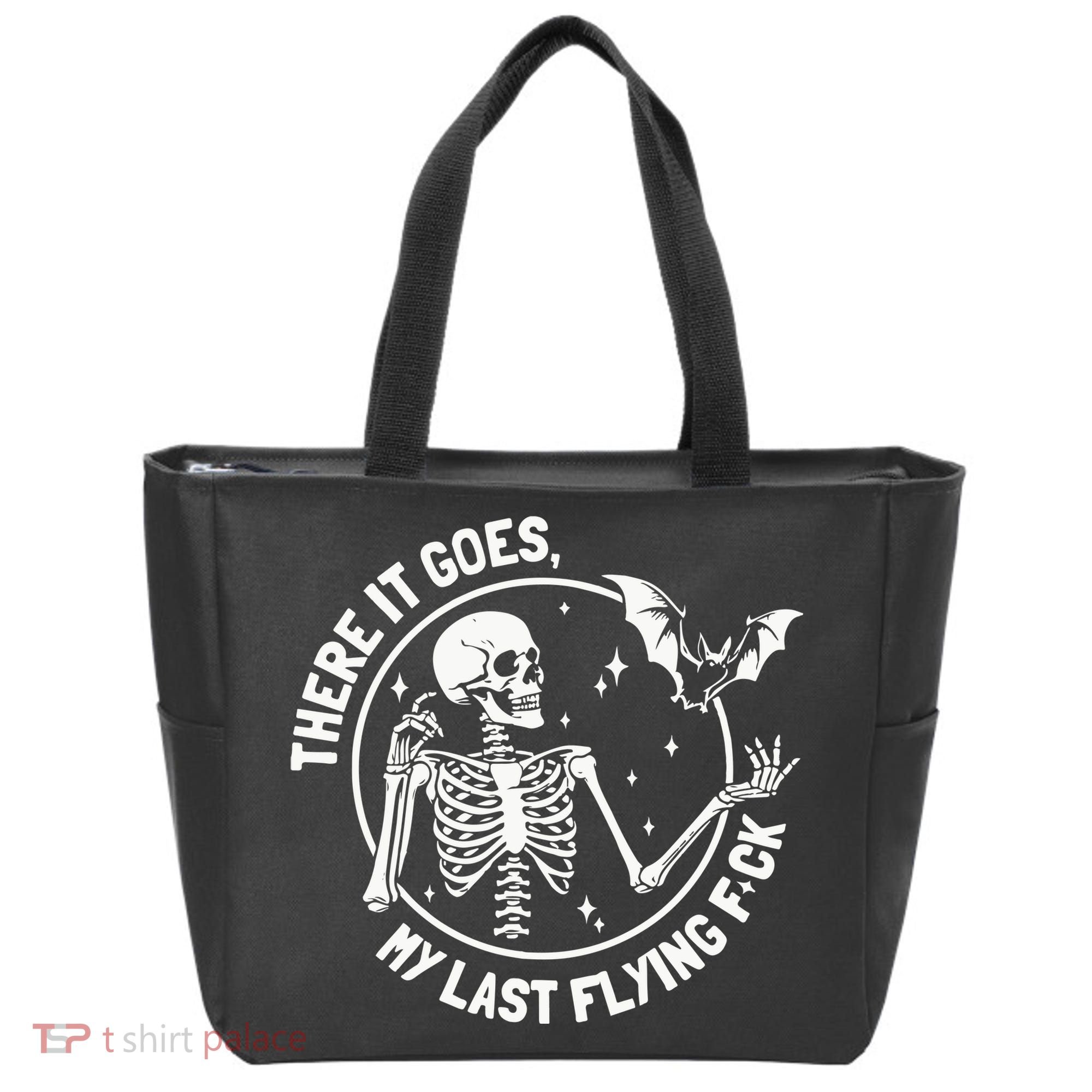 There It Goes My Last Flying Fuck Halloween Tote Bag