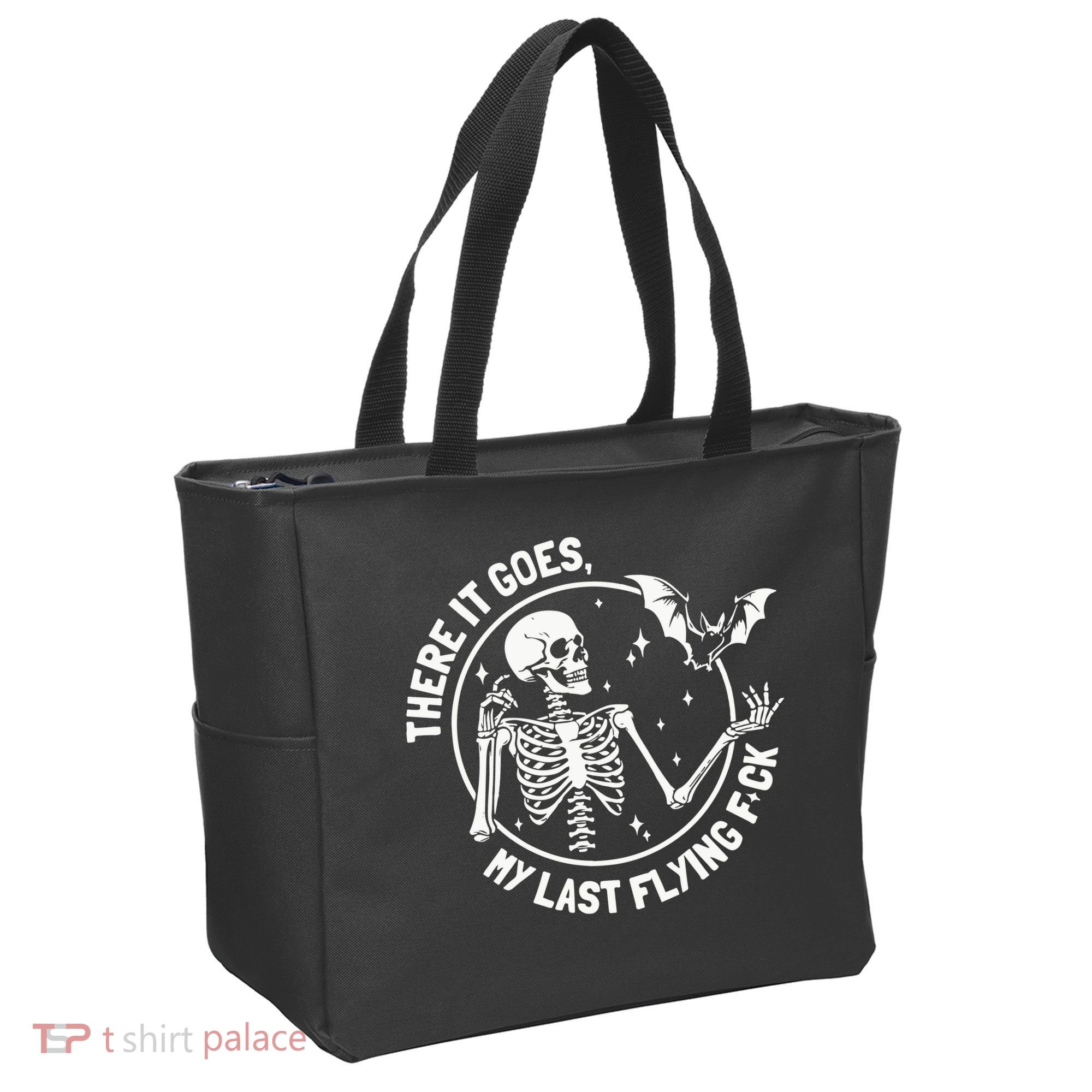 There It Goes My Last Flying Fuck Halloween Tote Bag