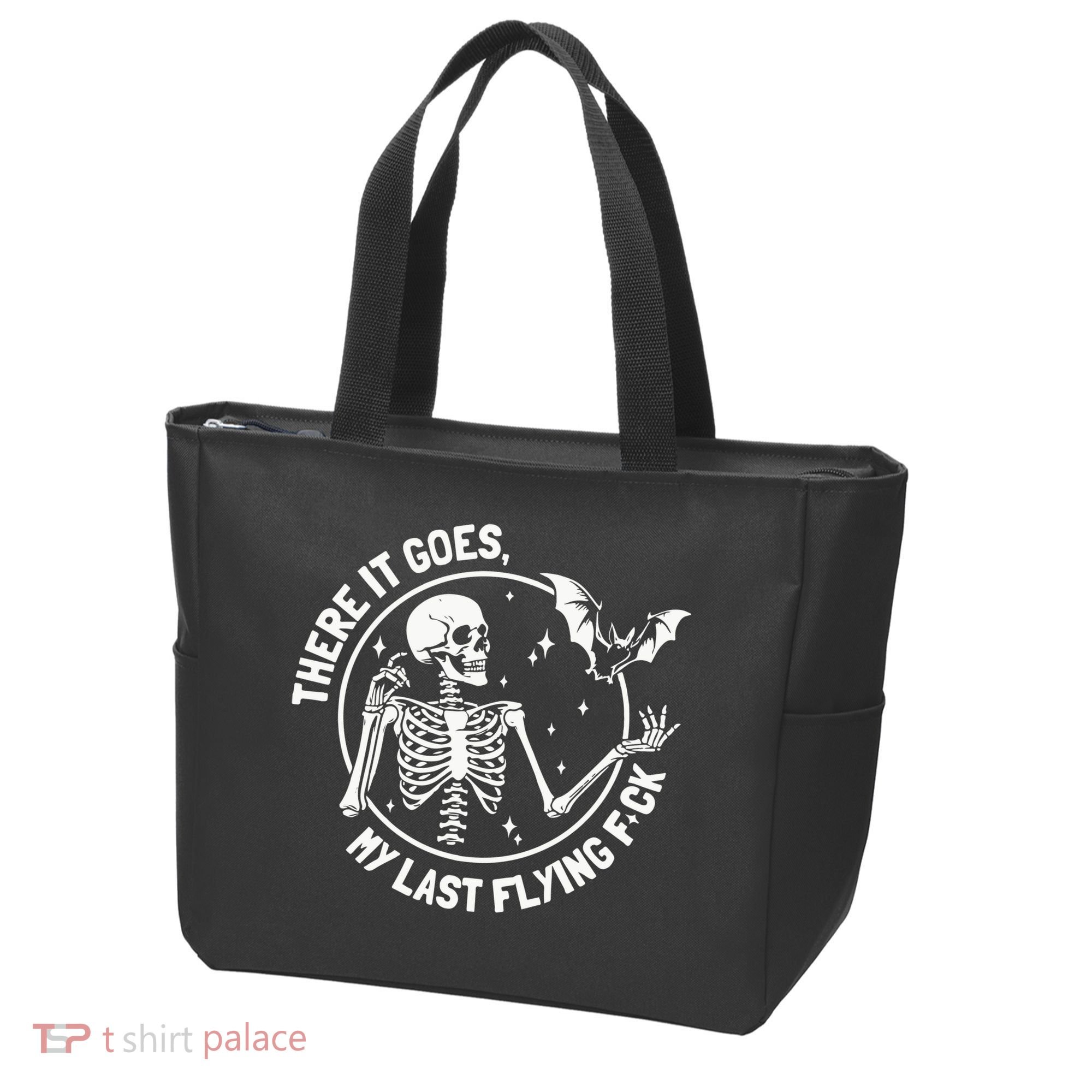 There It Goes My Last Flying Fuck Halloween Tote Bag