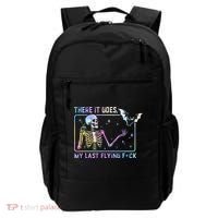 There It Goes My Last Flying Fuck Funny Skeleton Tie Dye Backpack thumb 0
