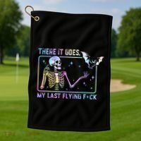 There It Goes My Last Flying Fuck Golf Towel thumb 1