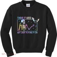 There It Goes My Last Flying Fuck Kids Sweatshirt thumb 0