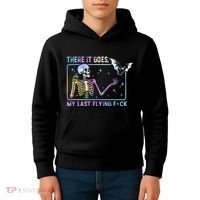 There It Goes My Last Flying Fuck Kids Hoodie thumb 4