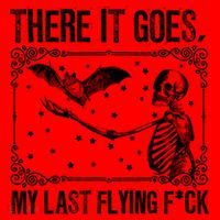 There It Goes My Last Flying Fuck Skeleton Funny Halloween Santa Hat thumb 1