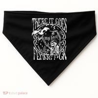 There It Goes My Last Flying F Halloween Skeleton USA-Made Doggie Bandana thumb 0