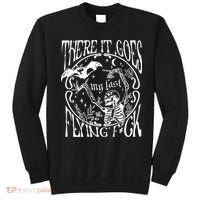 There It Goes My Last Flying F Halloween Skeleton Sweatshirt thumb 0