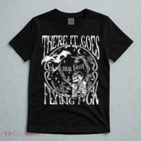 There It Goes My Last Flying F Halloween Skeleton T-Shirt thumb 5