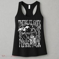 There It Goes My Last Flying F Halloween Skeleton Women's Tank Top thumb 3