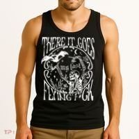 There It Goes My Last Flying F Halloween Skeleton Tank Top thumb 3