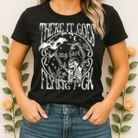 There It Goes My Last Flying F Halloween Skeleton Women's T-Shirt thumb 2