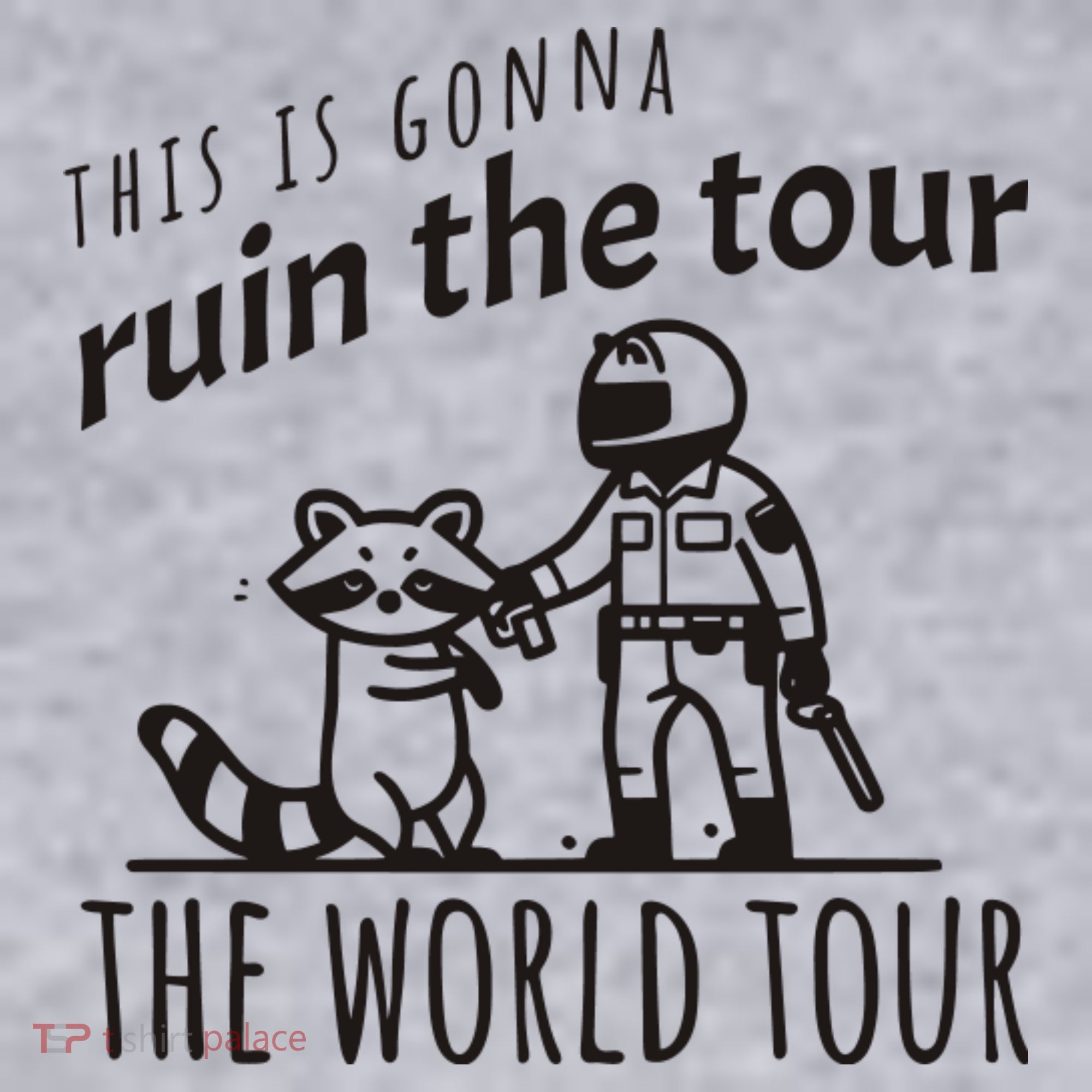 This Is Gonna Ruin The The World Raccoon Women's Racerback Cropped Tank