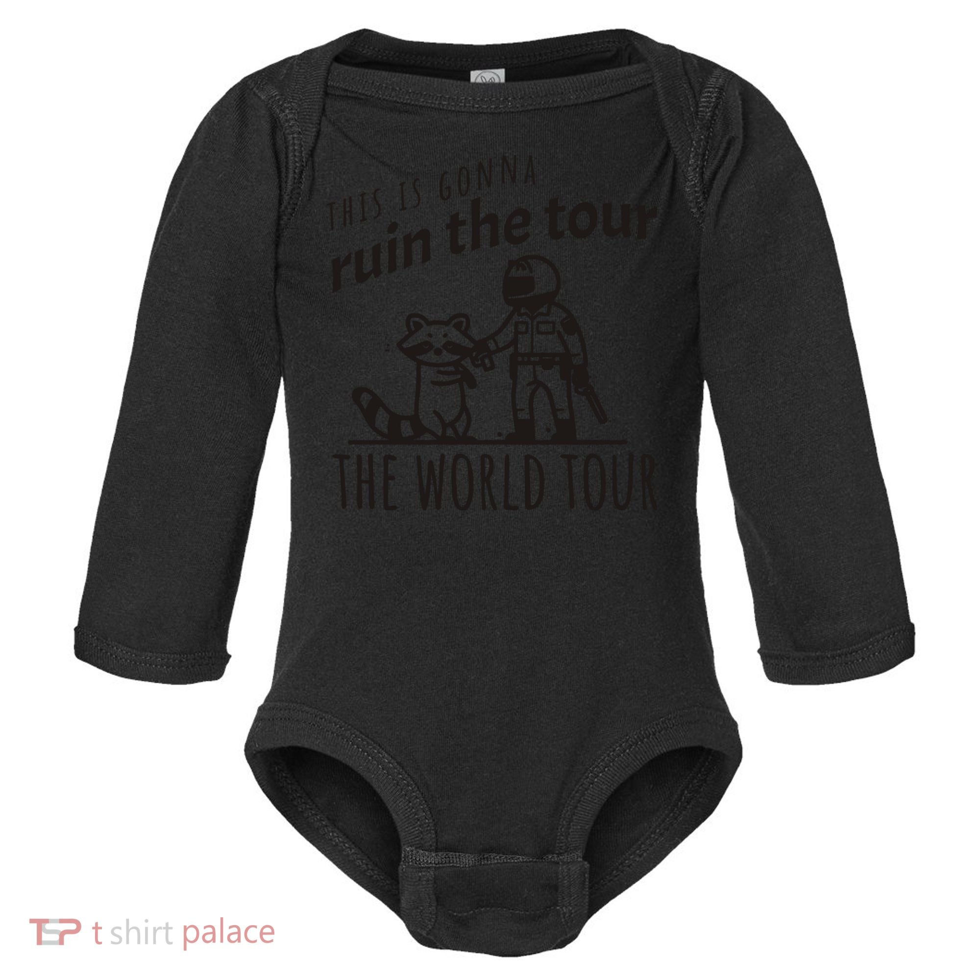 This Is Gonna Ruin The The World Raccoon Baby Long Sleeve Bodysuit