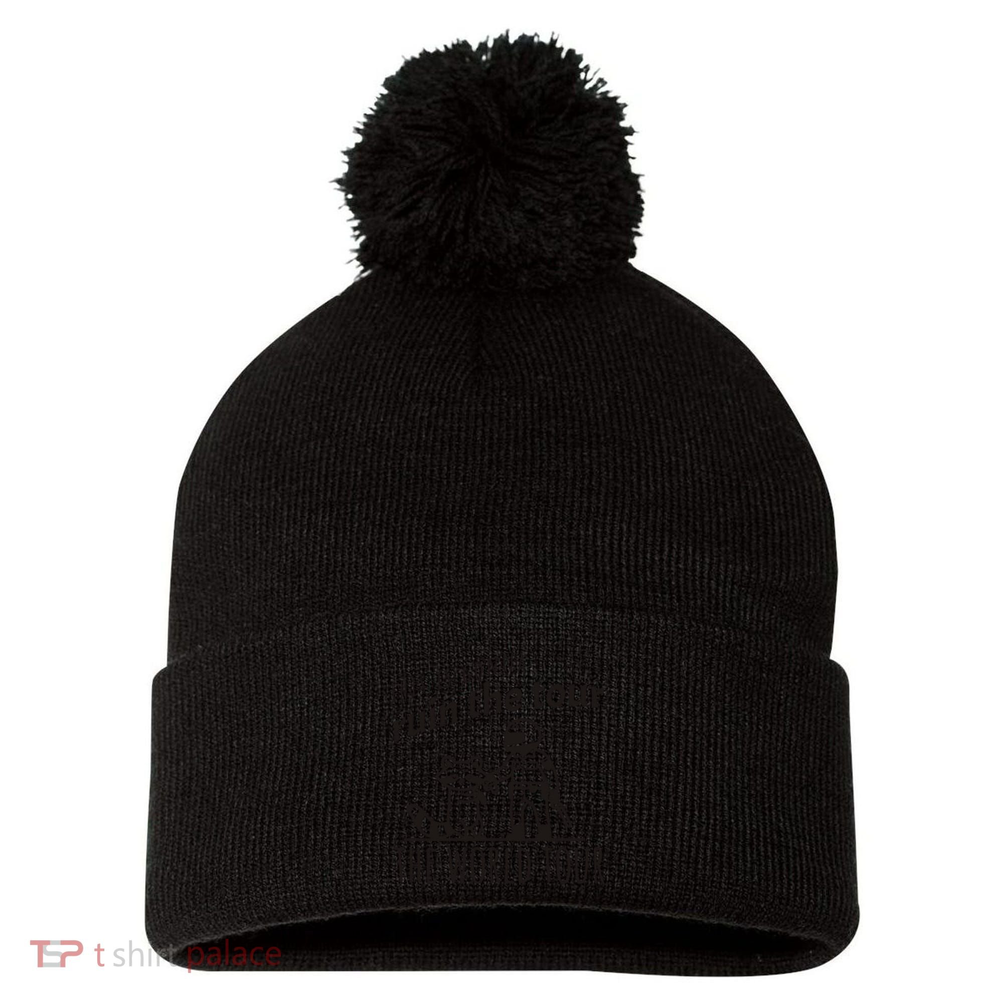 This Is Gonna Ruin The The World Raccoon Pom Pom 12in Knit Beanie