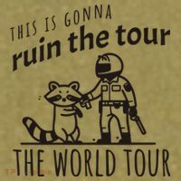 This Is Gonna Ruin The The World Raccoon Garment-Dyed Women's Muscle Tee thumb 6