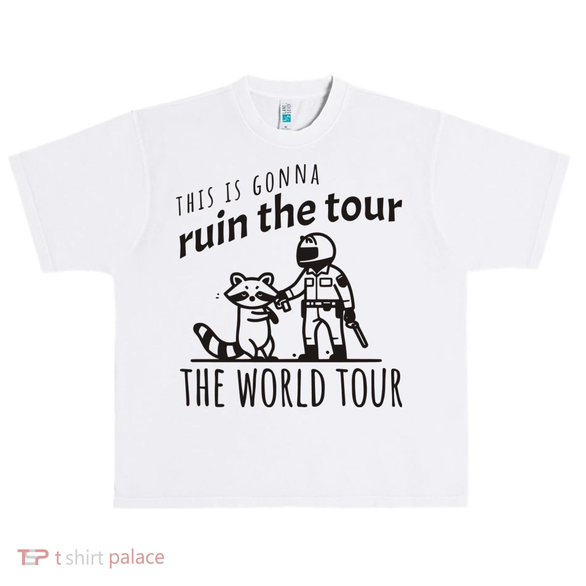 This Is Gonna Ruin The The World Raccoon Urban Oversized Heavyweight T-Shirt