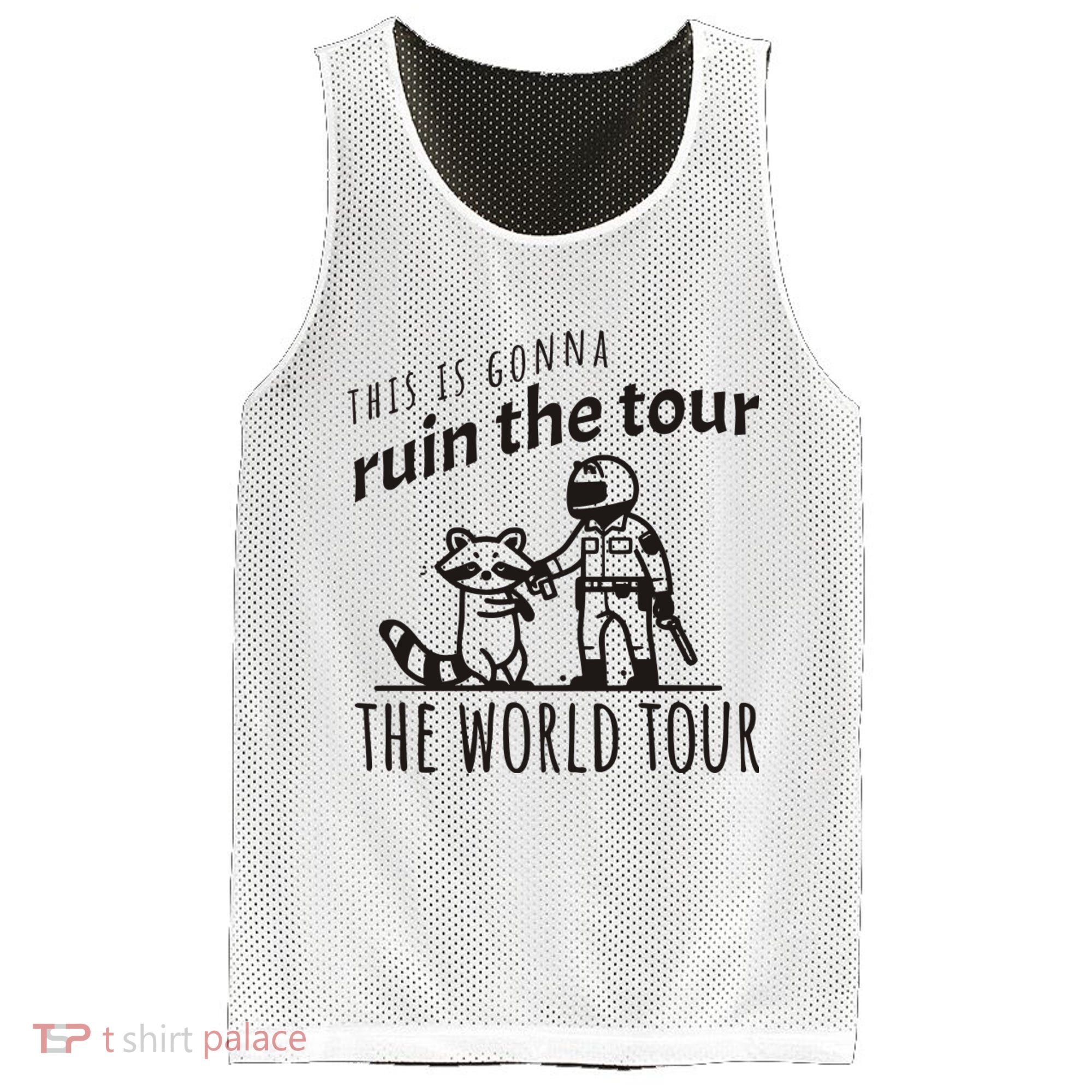 This Is Gonna Ruin The The World Raccoon Mesh Reversible Basketball Jersey Tank
