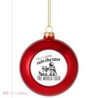 This Is Gonna Ruin The The World Raccoon Plastic Christmas Ball Ornament thumb 0