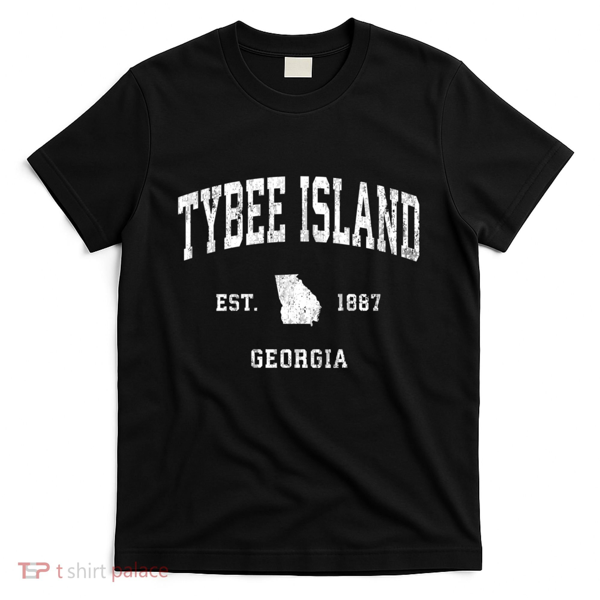 Tybee Island Georgia Ga Vintage Athletic T-Shirt
