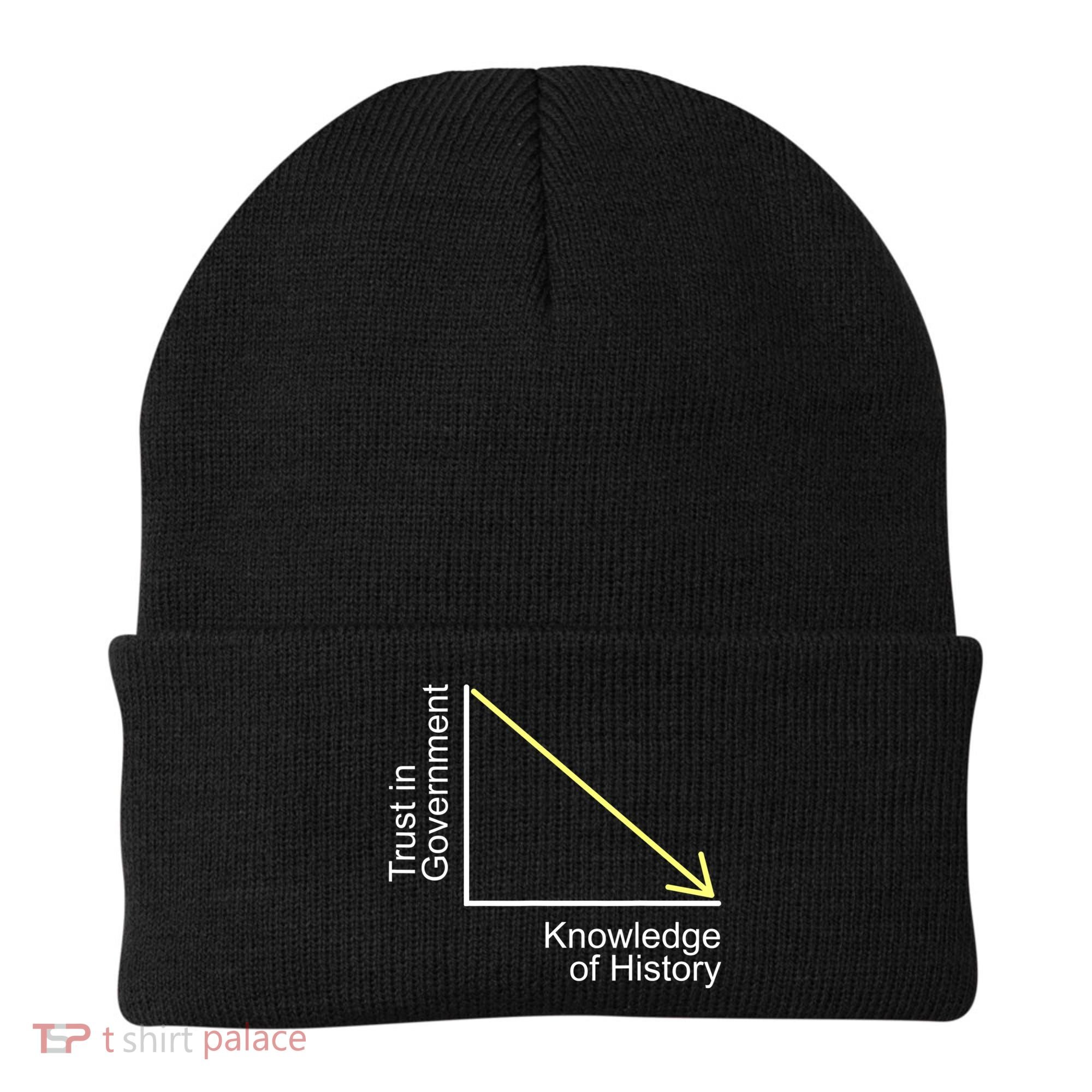 Trust In Government Knowledge Of History Libertarian Freedom Beanie