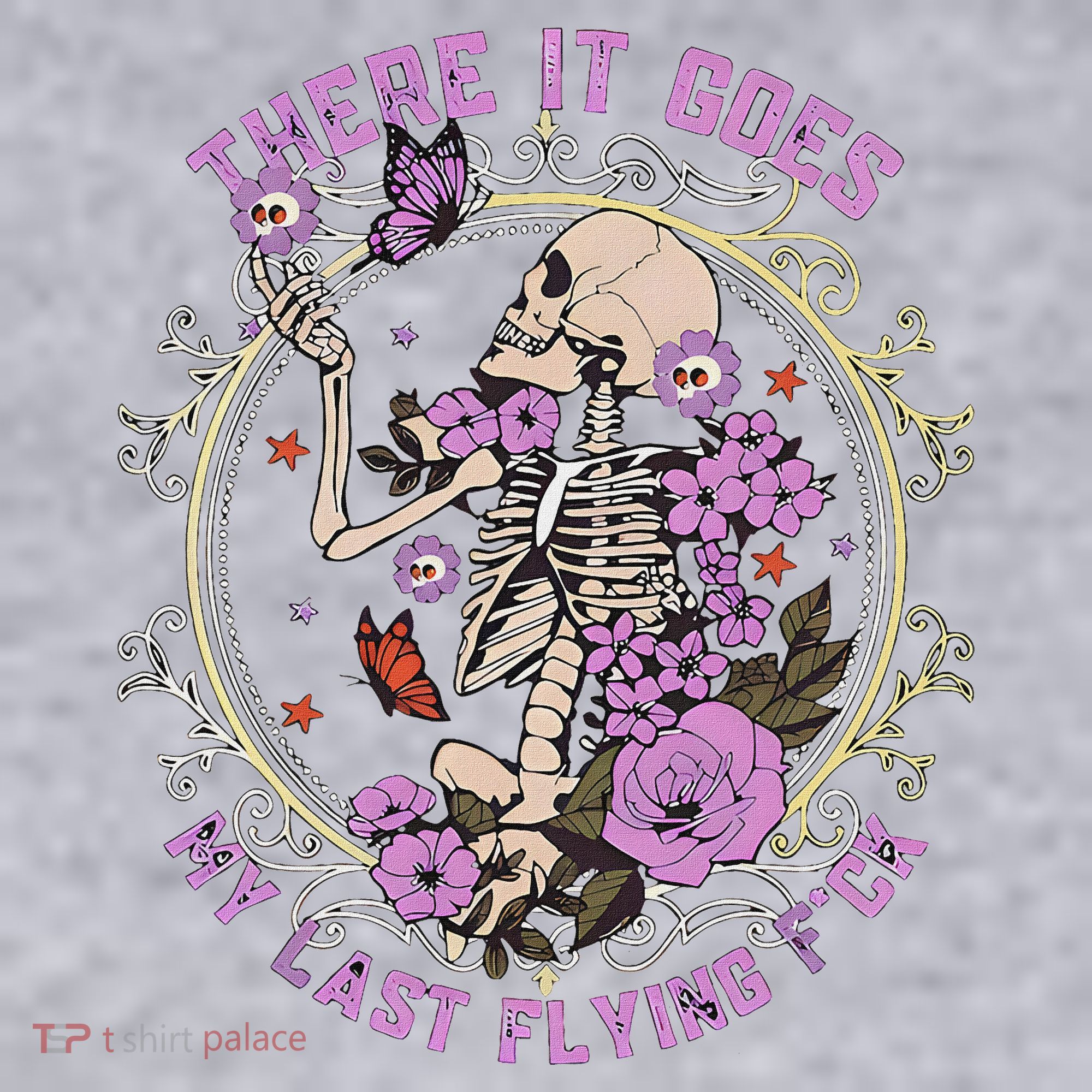 There It Goes My Last Flying Fuck Funny Sarcastic Women's Sweatshirt
