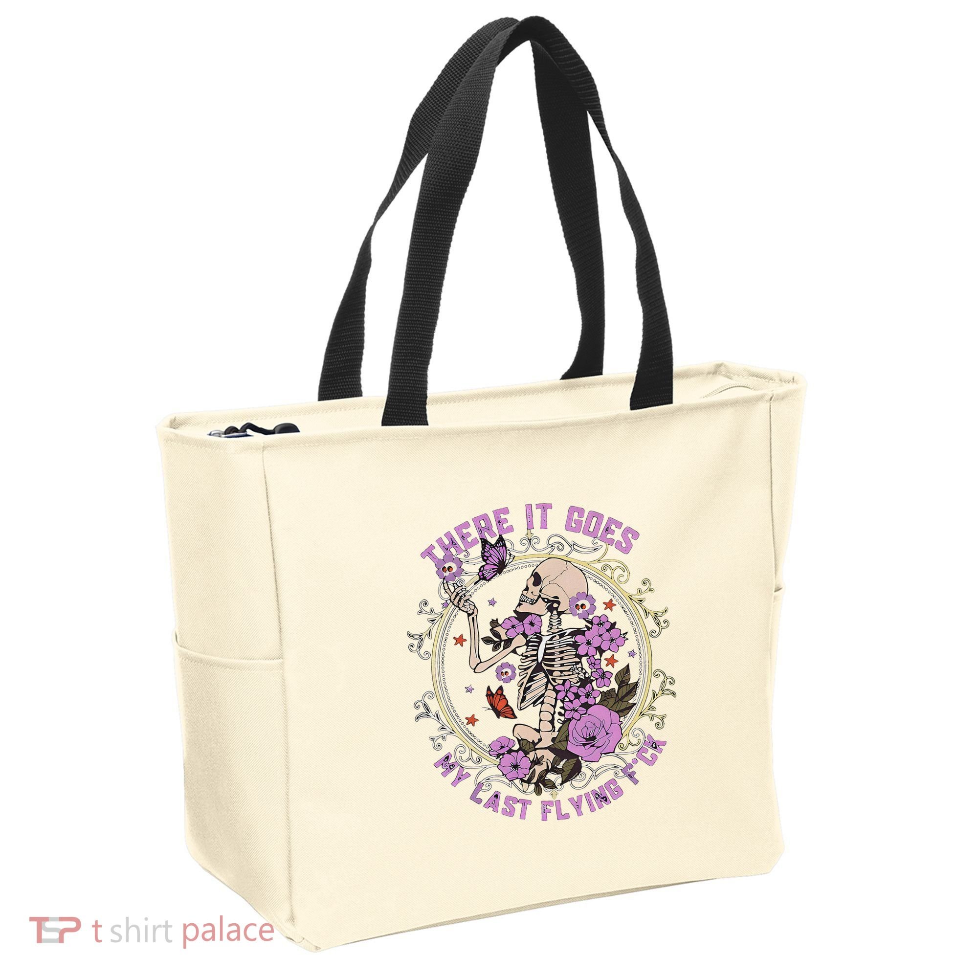 There It Goes My Last Flying Fuck Funny Sarcastic Tote Bag