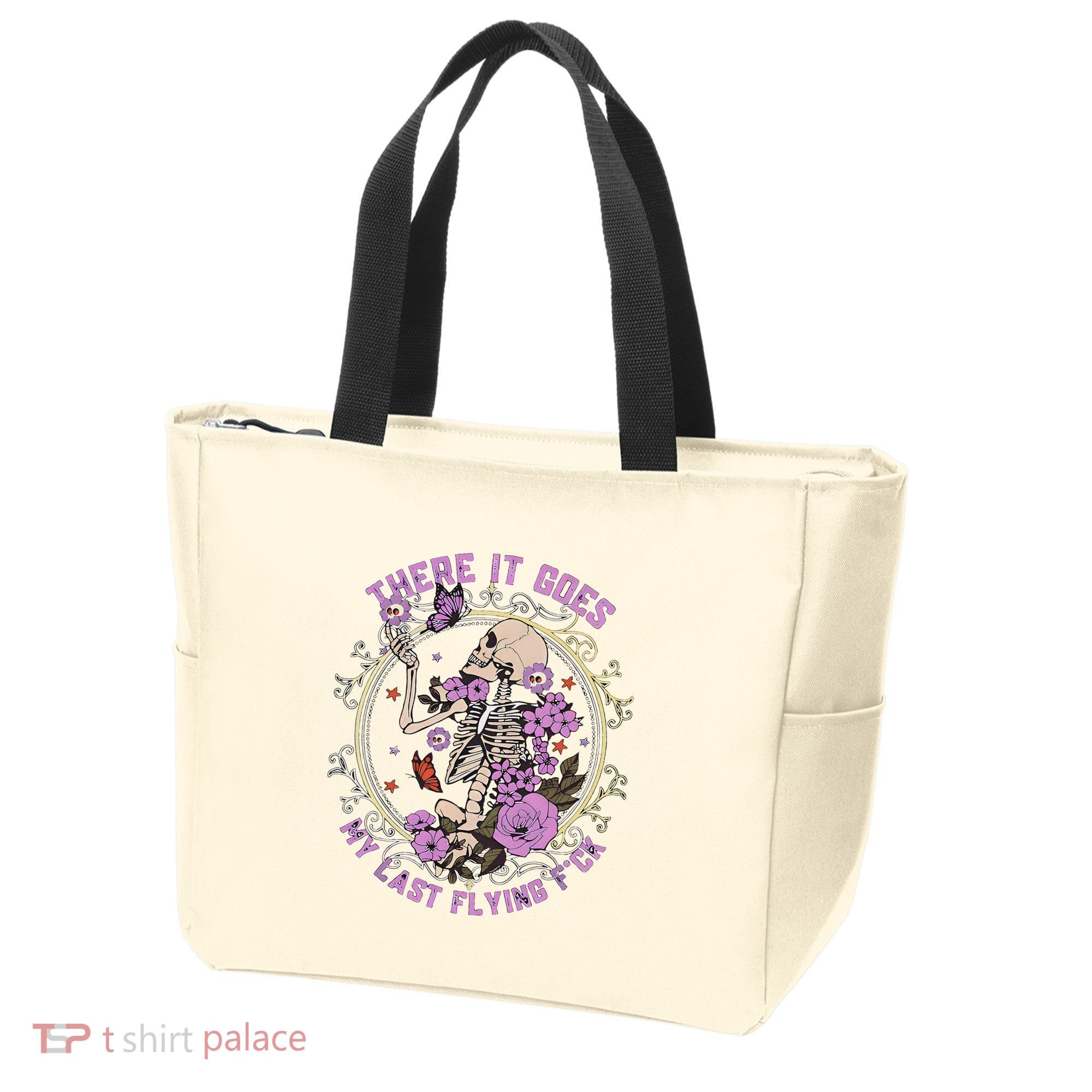 There It Goes My Last Flying Fuck Funny Sarcastic Tote Bag