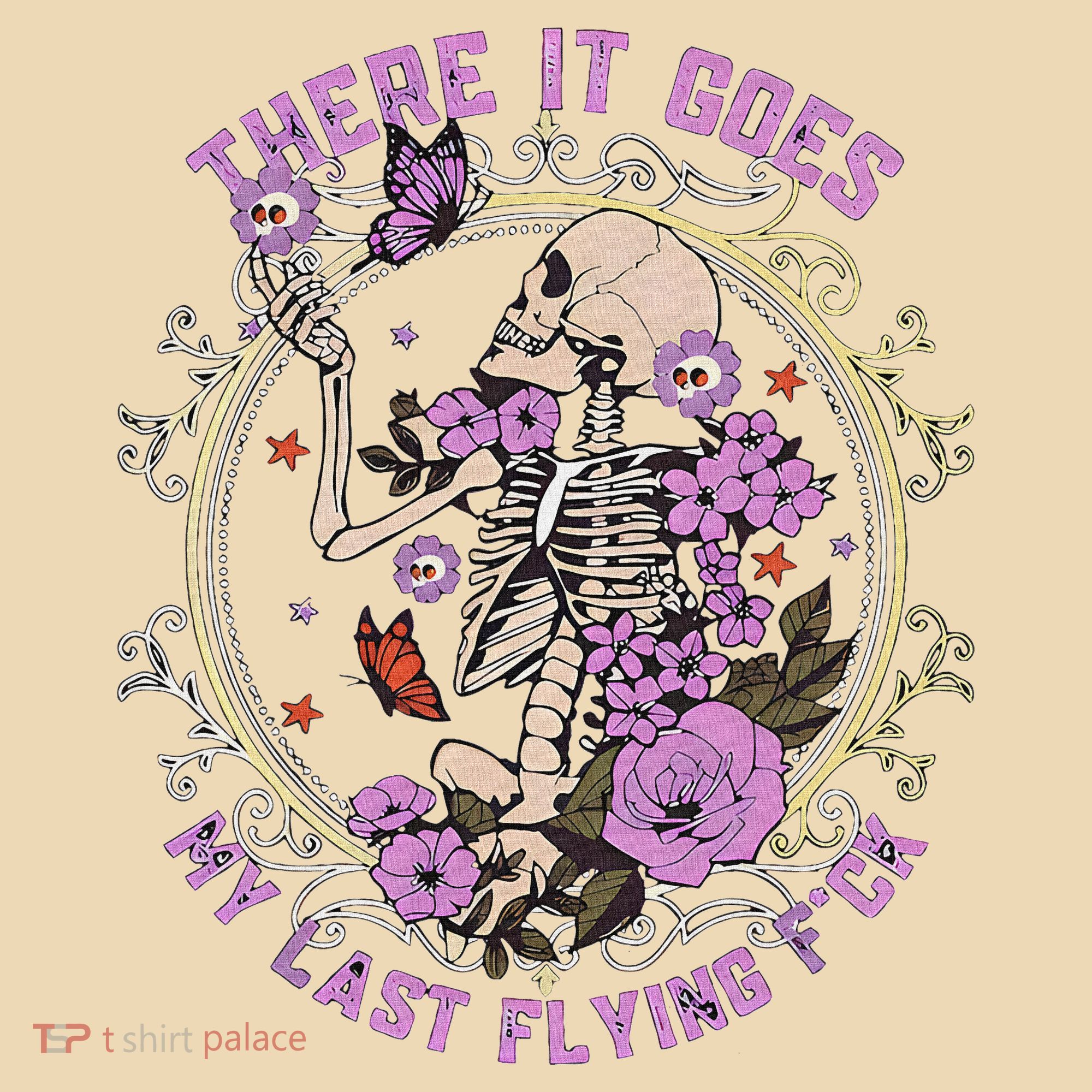 There It Goes My Last Flying Fuck Funny Sarcastic Tote Bag