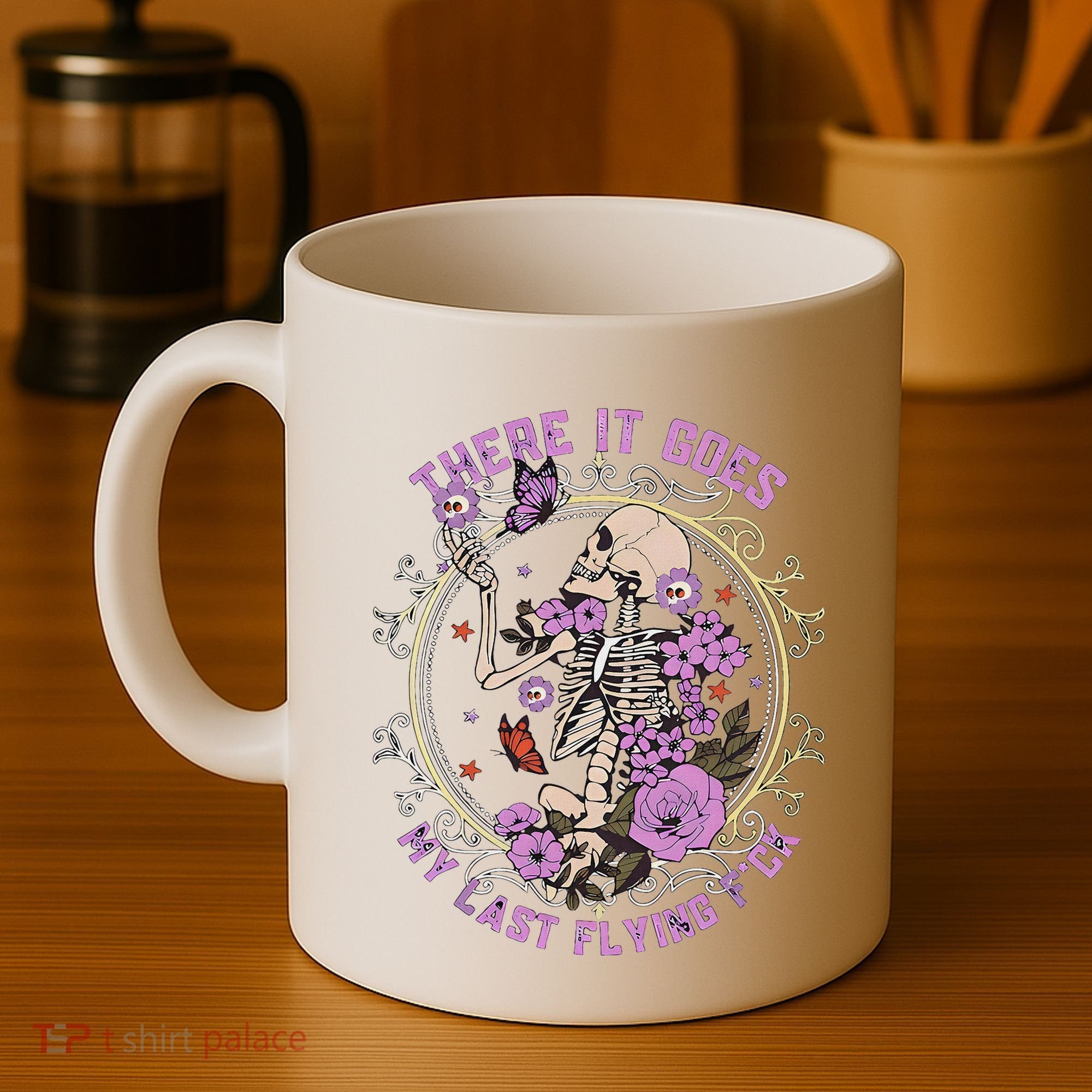 There It Goes My Last Flying Fuck Funny Sarcastic Coffee Mug