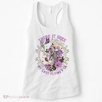 There It Goes My Last Flying Fuck Funny Sarcastic Women's Tank Top thumb 0