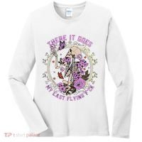 There It Goes My Last Flying Fuck Funny Sarcastic Women's Long Sleeve Shirt thumb 0