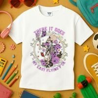 There It Goes My Last Flying Fuck Funny Sarcastic Kids T-Shirt thumb 3
