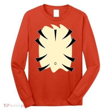 Tiger Belly Funny Halloween Costume Long Sleeve Shirt