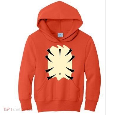 Tiger Belly Funny Halloween Costume Kids Hoodie