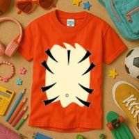 Tiger Belly Funny Halloween Costume Kids T-Shirt thumb 3
