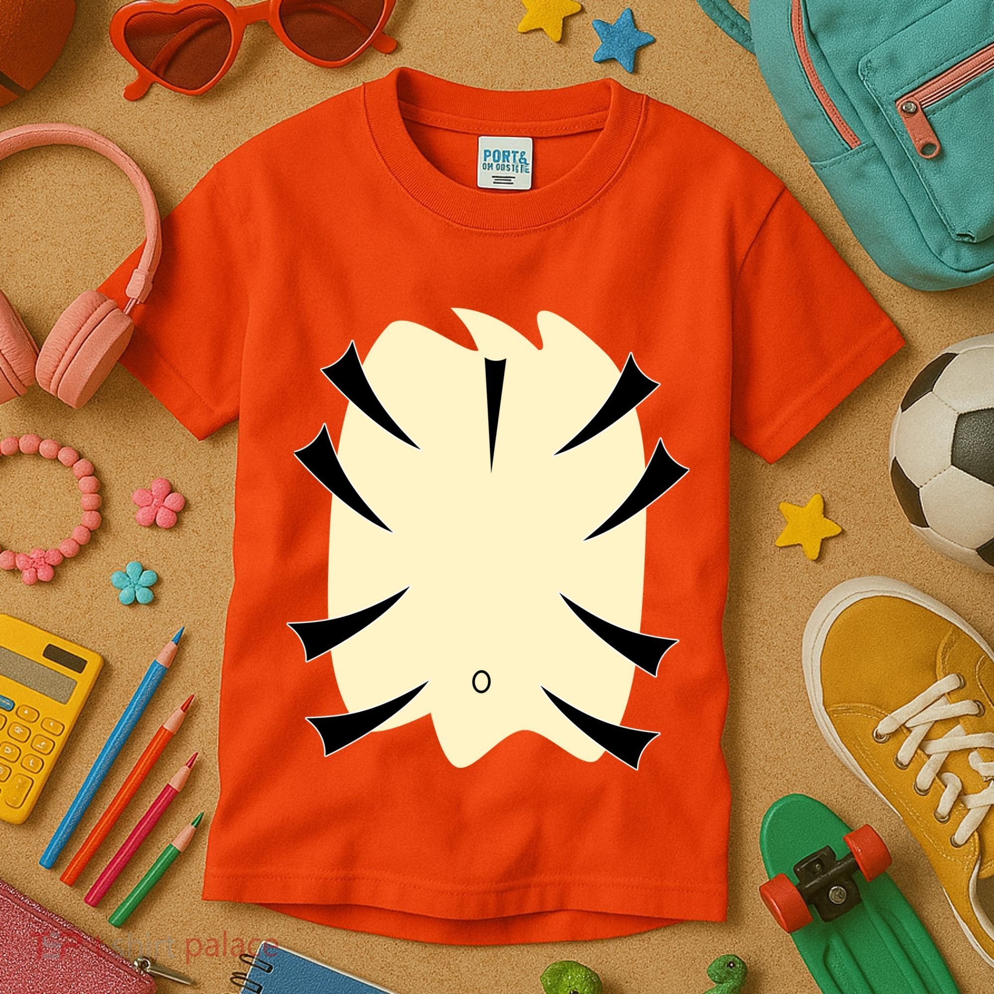 Tiger Belly Funny Halloween Costume Kids T-Shirt