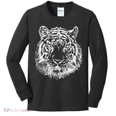 Tiger Cool Design Kids Long Sleeve Shirt