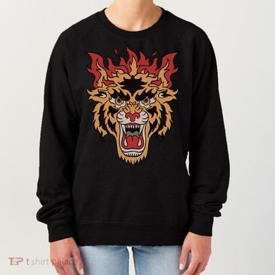 Tiger Flames Women's Sweatshirt