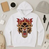 Tiger Flames Hoodie thumb 3