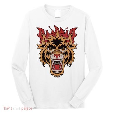 Tiger Flames Long Sleeve Shirt