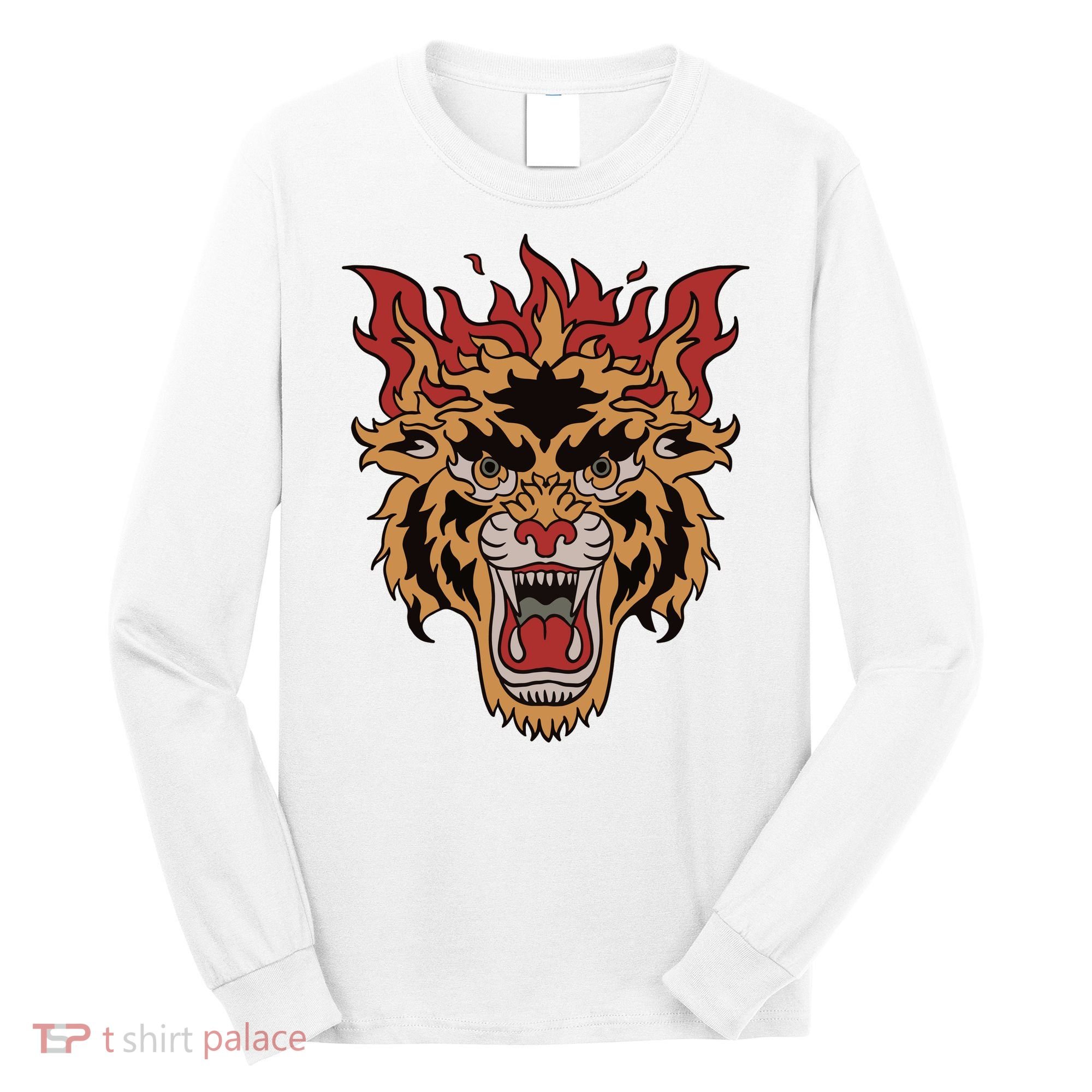 Tiger Flames Long Sleeve Shirt
