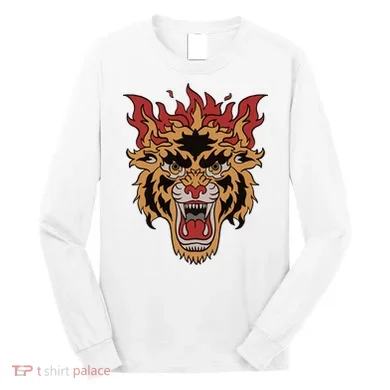 Tiger Flames Long Sleeve Shirt