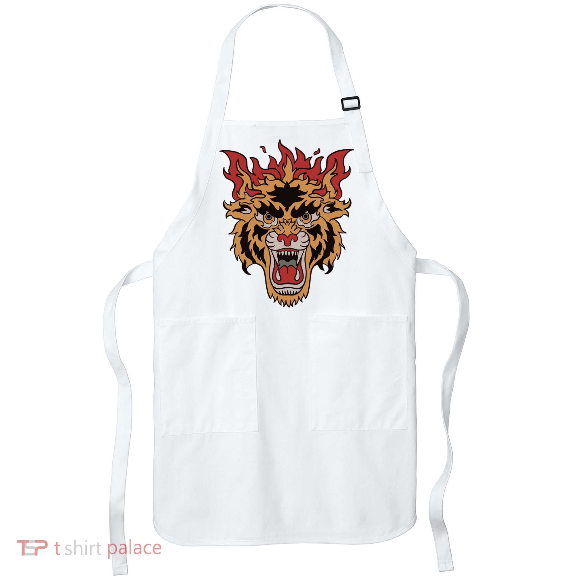 Tiger Flames Apron