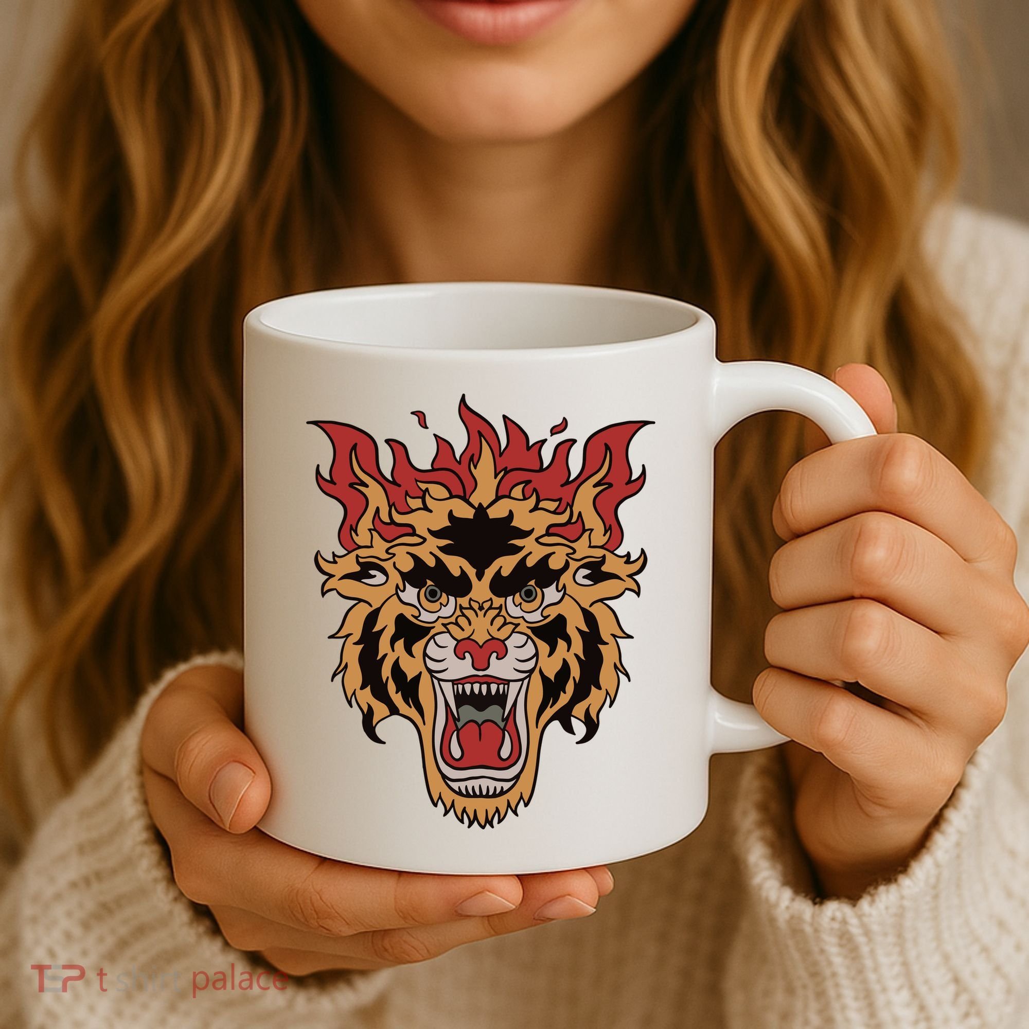 Tiger Flames Coffee Mug