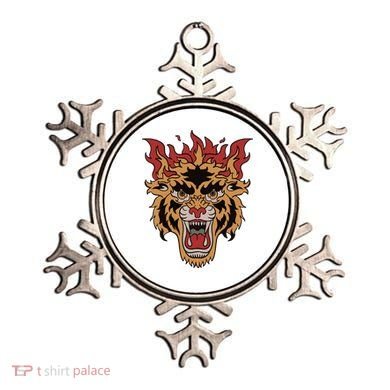 Tiger Flames Ornament