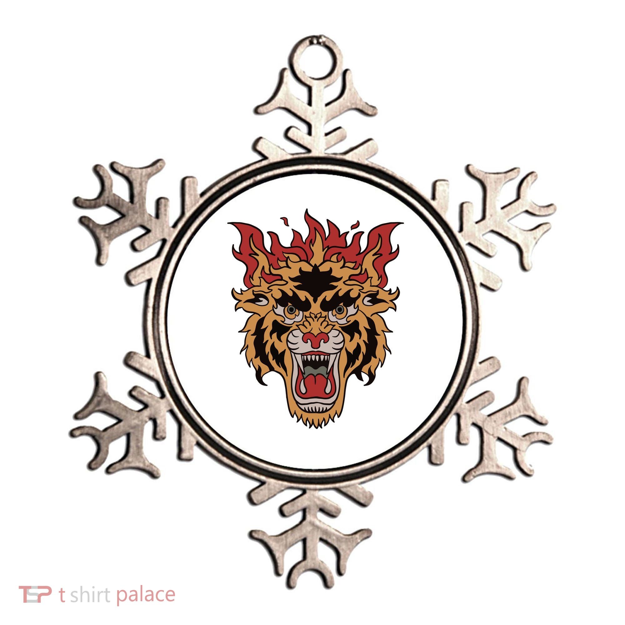 Tiger Flames Ornament