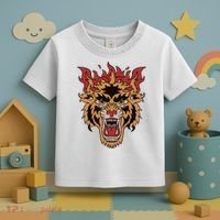 Tiger Flames Toddler T-Shirt thumb 3